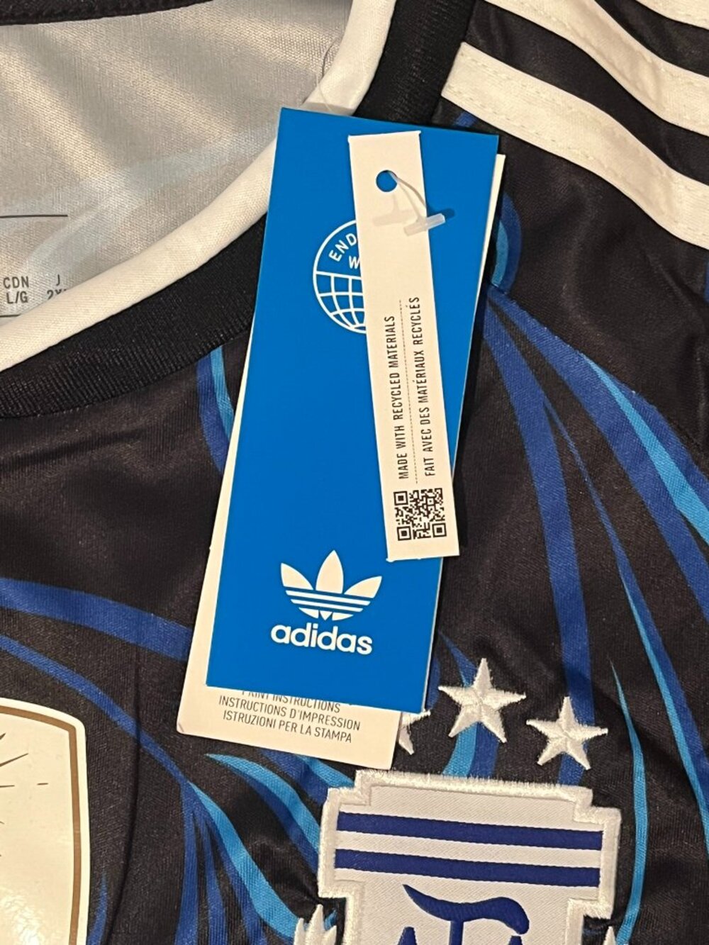 Lionel Messi #10 Argentina 2026 World Cup Away Jersey All Patches Men's Sizes - Picture 6 of 6